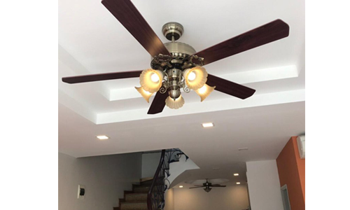 Một số hình ảnh quạt trần lắp thực tế cho khách trong tháng